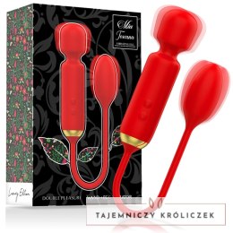 MIA Toscana Zestaw Masażerow - Podwojna Rożdżka + Jajeczko Wibrujące MIA
