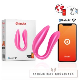 ONINDER Double Pleasure Pink - Stymulator z Aplikacją, IPX7, 2 Silniki ONINDER