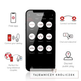 ONINDER Tokyo model jajko wibrujące czarne 7,5x3,2cm Bluetooth APP ONINDER