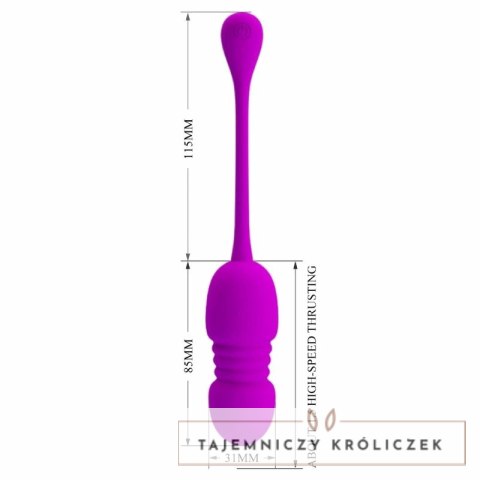 PRETTY LOVE Callie jajko wibrujące fioletowe, akumulator, 12 trybow PRETTY LOVE