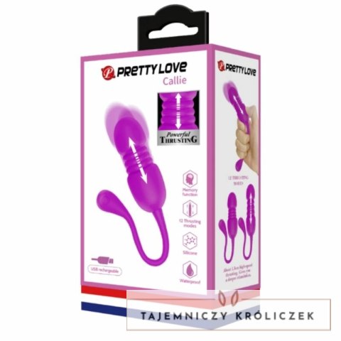 PRETTY LOVE Callie jajko wibrujące fioletowe, akumulator, 12 trybow PRETTY LOVE