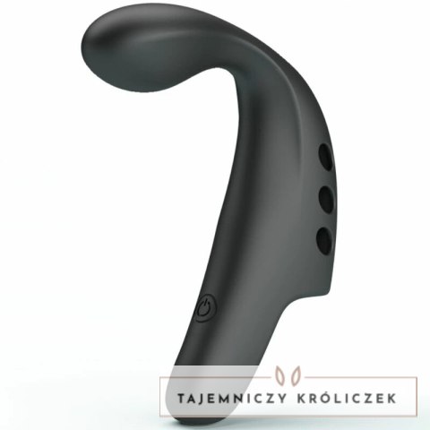 Pretty Love Gorgon Czarny - Wibrujący Pierścień na Palec, 10 Trybow, USB PRETTY LOVE