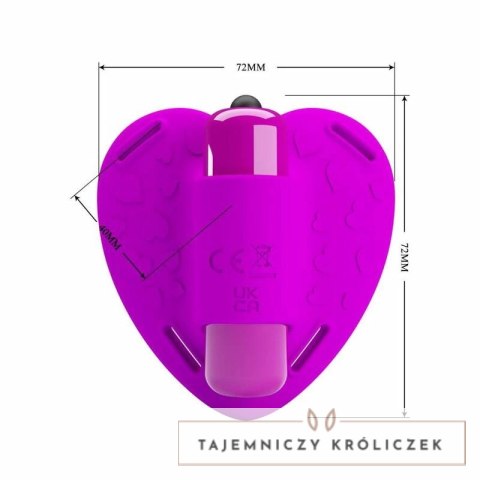 Pretty Love Heartbeat masażer punktowy 10 trybow, fioletowy PRETTY LOVE