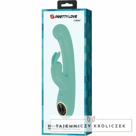 Pretty Love Lamar - Zielony model punkt G z systemem podwojnej stymulacji PRETTY LOVE
