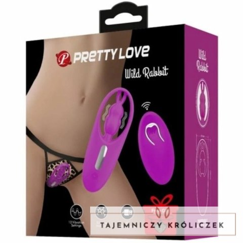 Pretty Love Liliowy Model Krolik Bezprzewodowy do Bielizny 12 Trybow PRETTY LOVE