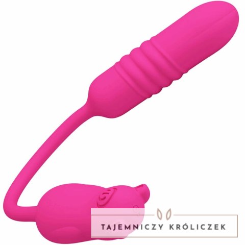 Pretty Love Nobikuma rożowy silikonowy mini masażer pulsacyjny USB PRETTY LOVE