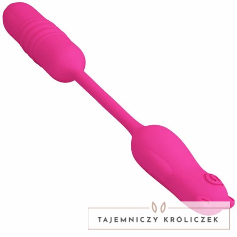 Pretty Love Nobikuma rożowy silikonowy mini masażer pulsacyjny USB PRETTY LOVE