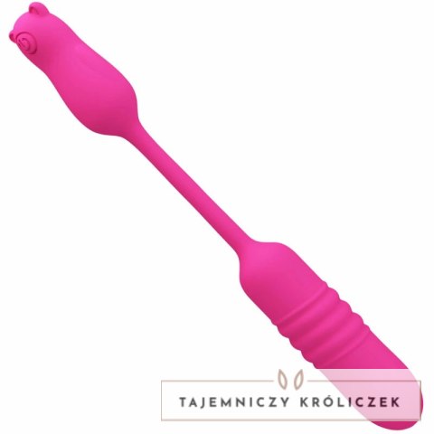 Pretty Love Nobikuma rożowy silikonowy mini masażer pulsacyjny USB PRETTY LOVE