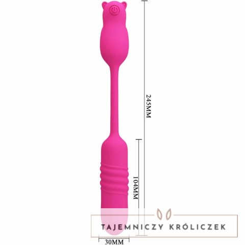 Pretty Love Nobikuma rożowy silikonowy mini masażer pulsacyjny USB PRETTY LOVE
