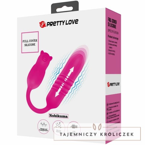 Pretty Love Nobikuma rożowy silikonowy mini masażer pulsacyjny USB PRETTY LOVE