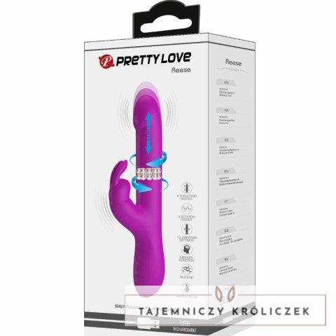 Pretty Love Reese - model wielofunkcyjny, fioletowy, ładowanie USB PRETTY LOVE
