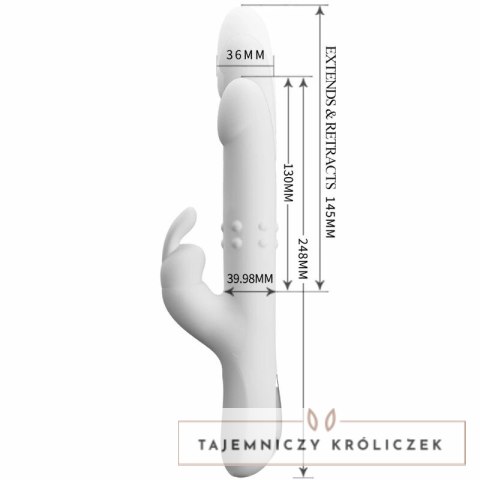 Pretty Love Reese - silikonowy model z obrotowym systemem srebrnym, USB PRETTY LOVE