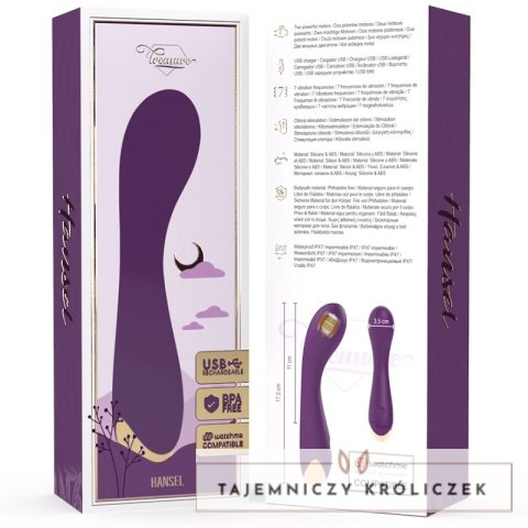Treasure Hansel G-Spot Model Intuicyjny Bezprzewodowy 17,5cm Fioletowy TREASURE