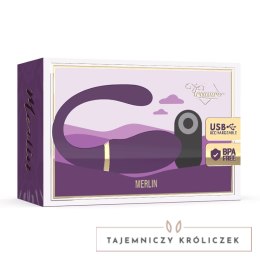 Treasure Merlin - Intymny system dwugłowicowy z pilotem, silikon IPX7 TREASURE