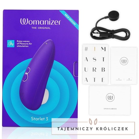 Womanizer Starlet 3 Indigo - Kompaktowy model z technologią powietrza IPX7 WOMANIZER