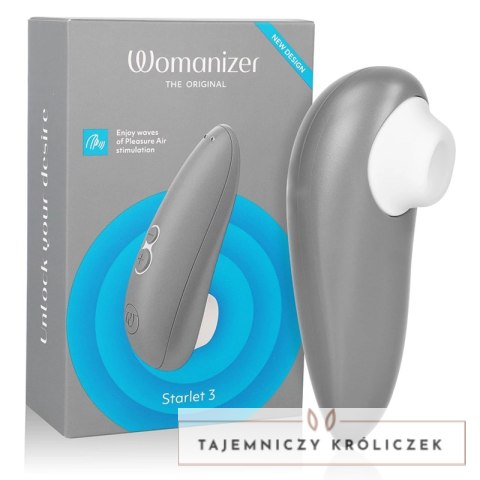 Womanizer Starlet 3 szary - kompaktowy model z technologią powietrzną WOMANIZER