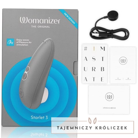 Womanizer Starlet 3 szary - kompaktowy model z technologią powietrzną WOMANIZER