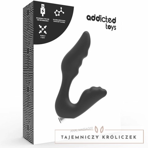 Addicted Toys Masażer Prostaty Model 6 Czarny - ładowalny, silikonowy ADDICTED