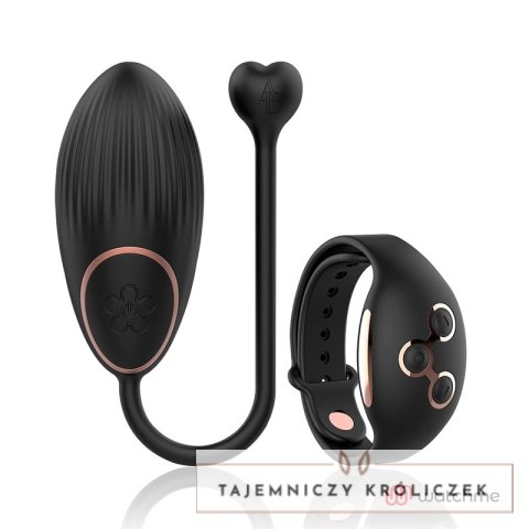 Anne's Desire Egg - Czarny z zegarkiem zdalnego sterowania WATCHME, 7 trybow ANNE´S DESIRE