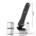 BASECOCK Model Black 19,5 cm - Wibrator z pilotem przewodowym, TPE BASECOCK