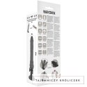 BASECOCK Model Black 19,5 cm - Wibrator z pilotem przewodowym, TPE BASECOCK