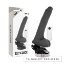 BASECOCK Pilotowany Wibrator Czarny 19cm x 4cm TPE z Pilotem BASECOCK