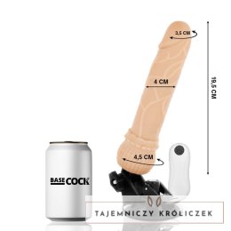 BASECOCK Wibrator Intymny Pilot Przewodowy 19,5 cm TPE Elastyczny BASECOCK