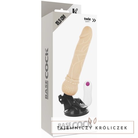 BASECOCK Wibrator Intymny Pilot Przewodowy 19,5 cm TPE Elastyczny BASECOCK