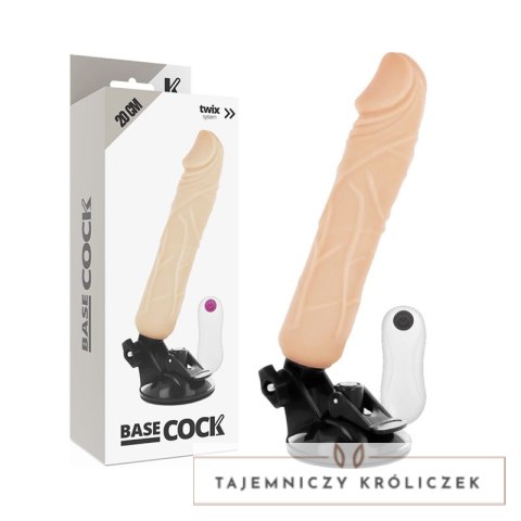 BASECOCK Wibrator Pilot Zdalny 20 cm TPE 12 Trybow Elastyczny BASECOCK