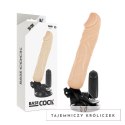 BASECOCK Wibrator Silikonowy 20 cm Pilot Przewodowy Regulacja 4 cm BASECOCK