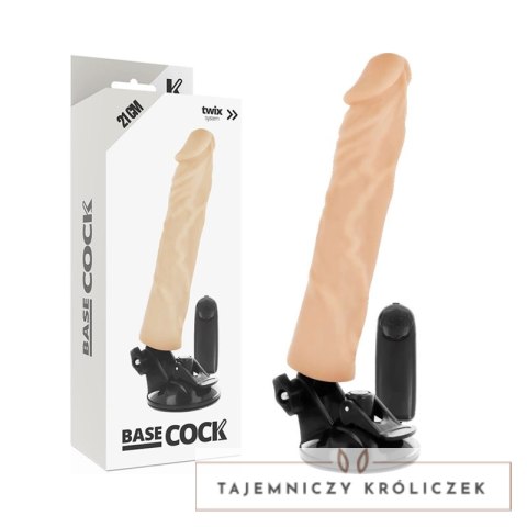 BASECOCK Wibrujący Model Anatomiczny 21 cm TPE Pilot Przewodowy BASECOCK