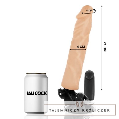 BASECOCK Wibrujący Model Anatomiczny 21 cm TPE Pilot Przewodowy BASECOCK