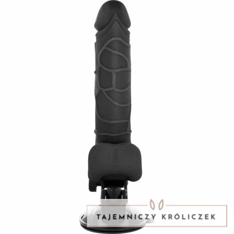 Basecock Model Pilot Black 18,5 cm - Anatomiczny Wibrator z Pilotem BASECOCK