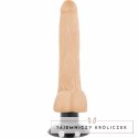 Basecock Wibrator Model 2-1 TPE Flesh 18,5 cm x 4 cm z Przyssawką BASECOCK