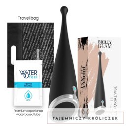 Brilly Glam Spot Vibe Czarny - Silikonowy Masażer Precyzyjny 17 cm BRILLY GLAM