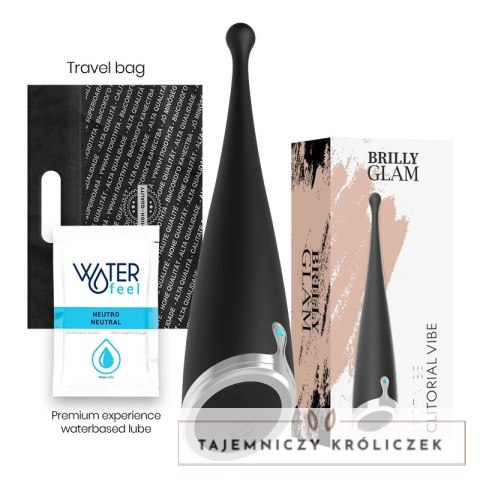 Brilly Glam Spot Vibe Czarny - Silikonowy Masażer Precyzyjny 17 cm BRILLY GLAM