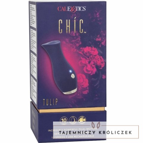 CalExotics Chic Tulip Masażer Precyzyjny Wibracyjny Niebieski 11,5cm CALEXOTICS
