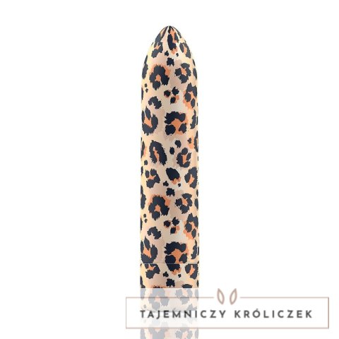 CalExotics Custom Bullets Leopard - mini masażer 10 trybow, magnetyczny CUSTOM BULLETS