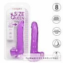 CalExotics Size Queen Violet 20,3 cm - model anatomiczny z przyssawką CALEXOTICS