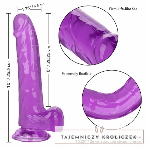 CalExotics Size Queen Violet 20,3 cm - model anatomiczny z przyssawką CALEXOTICS