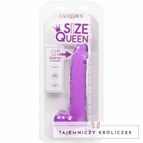 CalExotics Size Queen Violet 20,3 cm - model anatomiczny z przyssawką CALEXOTICS