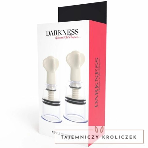 Darkness Transparent - Zestaw Przyssawek Fale 5 cm do Stymulacji Biustu DARKNESS