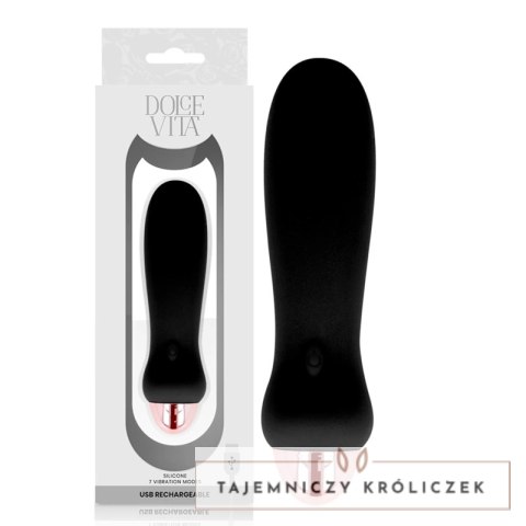 Dolce Vita Black Five - Wibrujące urządzenie intymne, 7 trybow, silikon DOLCE VITA