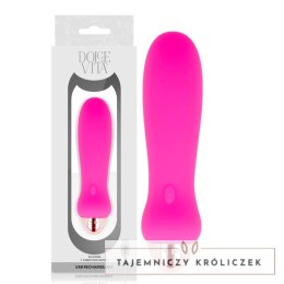 Dolce Vita Model Pink Five - Kompaktowy wibrator silikonowy, 7 trybow, USB DOLCE VITA