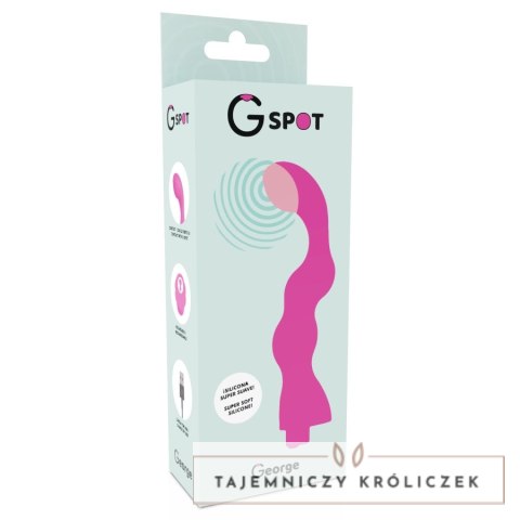 G-SPOT George Wibrator Punktu G USB Silikon Medyczny Rożowy 200mm G-SPOT