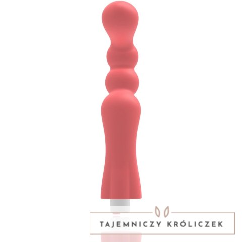 G-SPOT Gohan masażer intymny ładowalny jasnoczerwony silikon 200mm G-SPOT