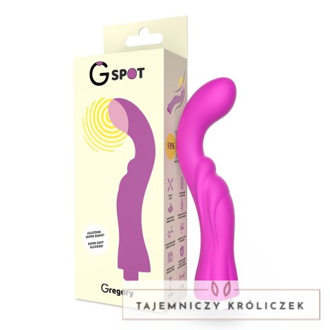G-SPOT Gregory Violet - wibrator punktowy G, silikon medyczny, 200 mm G-SPOT