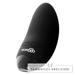 Moressa Blossom Black - kompaktowy masażer silikonowy, 6 trybow MORESSA