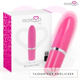 Moressa Ivy Pink - Kompaktowy stymulator podrożny 6 trybow, silikon medyczny MORESSA