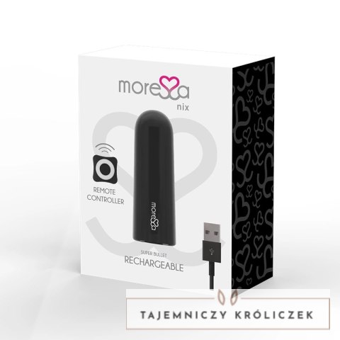 Moressa Nix Czarny - Pilot bezprzewodowy, 7 trybow, silikon medyczny MORESSA